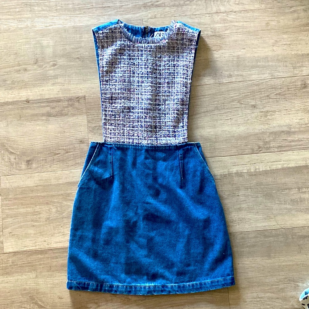 Zara jean dress with adorable cotton fabric